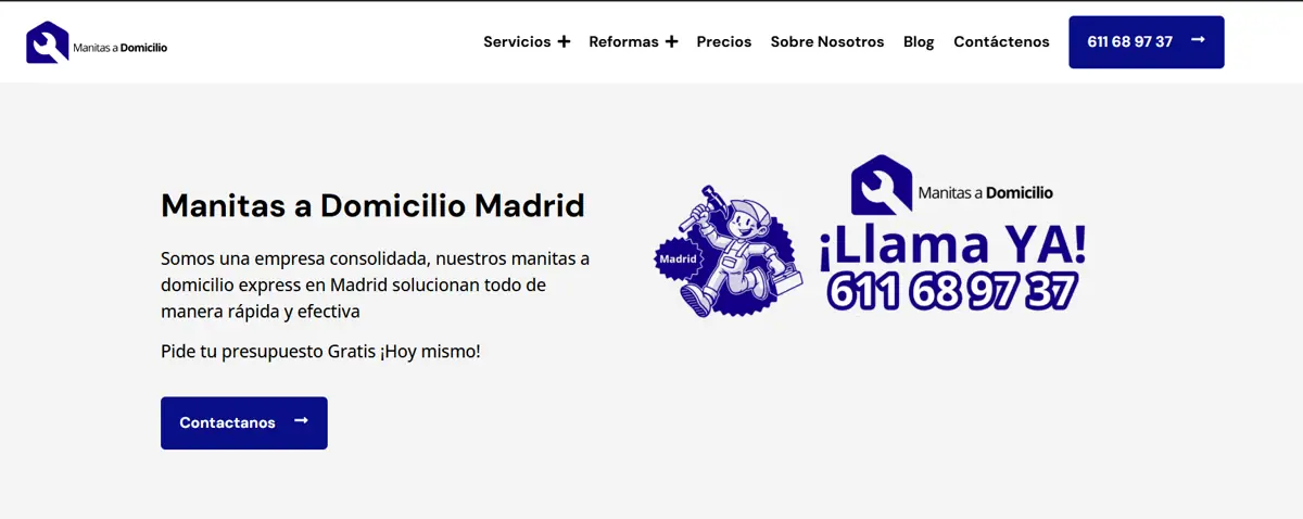 Resultados de la campaña Google Ads de Manitas a domicilio