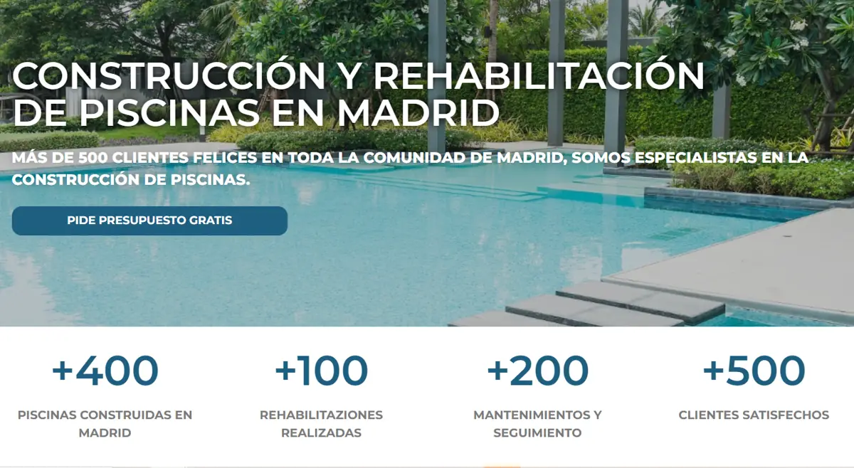 Resultados de la campaña Google Ads de Construcción y rehabilitación de piscinas